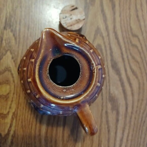 VTG Tropical Bee Tropical Wild Honey Beehive Shaped Ceramic Pot Made in USA Rare - Picture 7 of 9